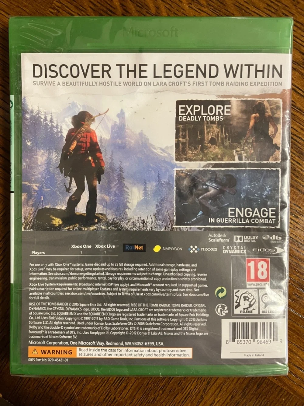 NEW Xbox ONE - Rise of The Tomb Raider Video Game - Unopened
